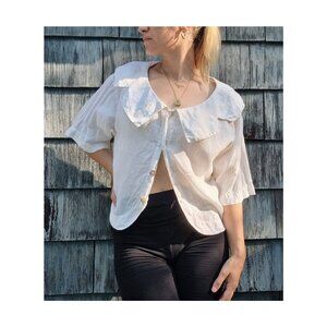 White linen shirt